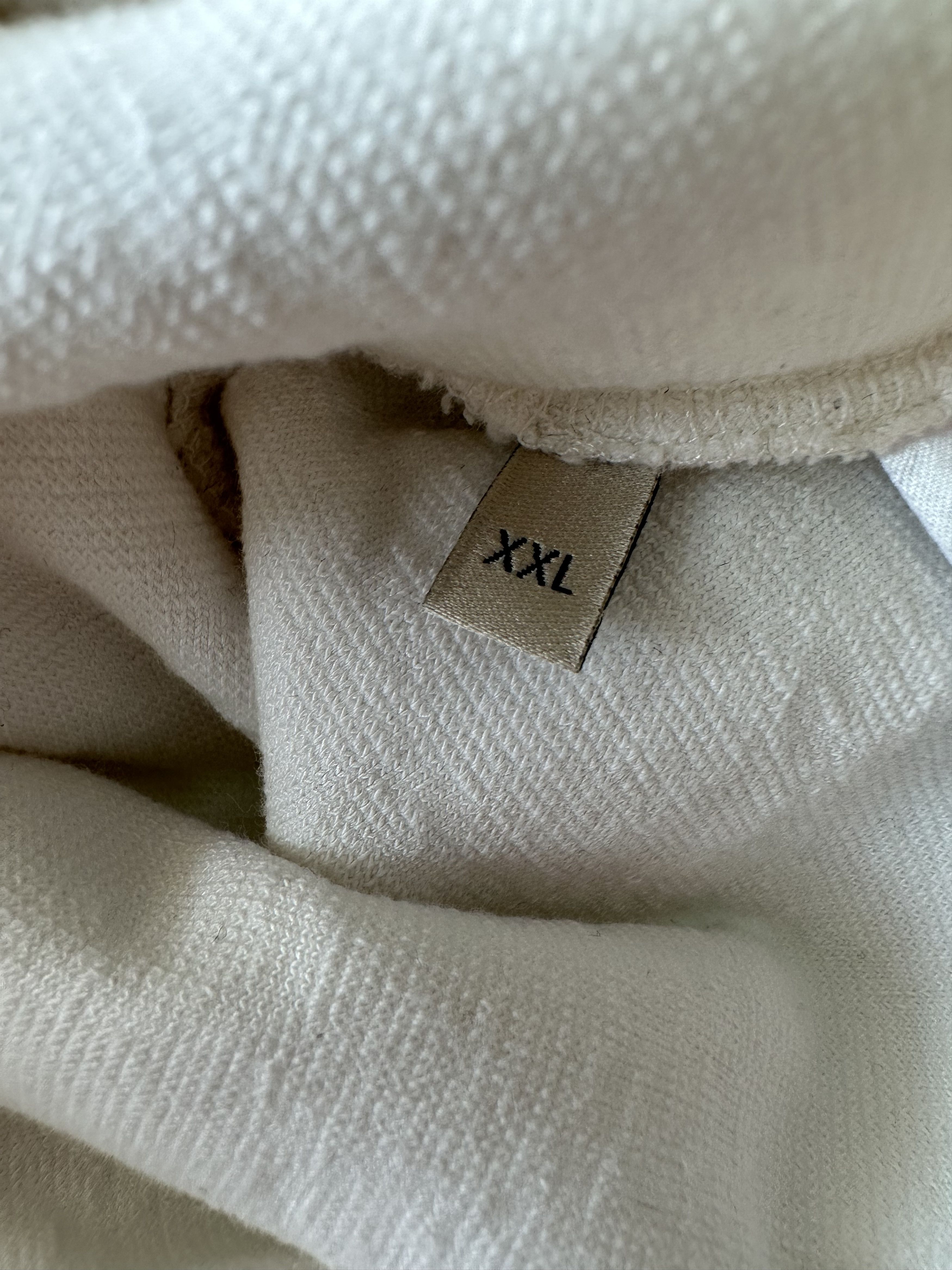 Gucci White GG Monogram Striped Terry Cloth Longsleeve Polo Shirt Size US XXL / EU 58 / 5 - 4 Thumbnail