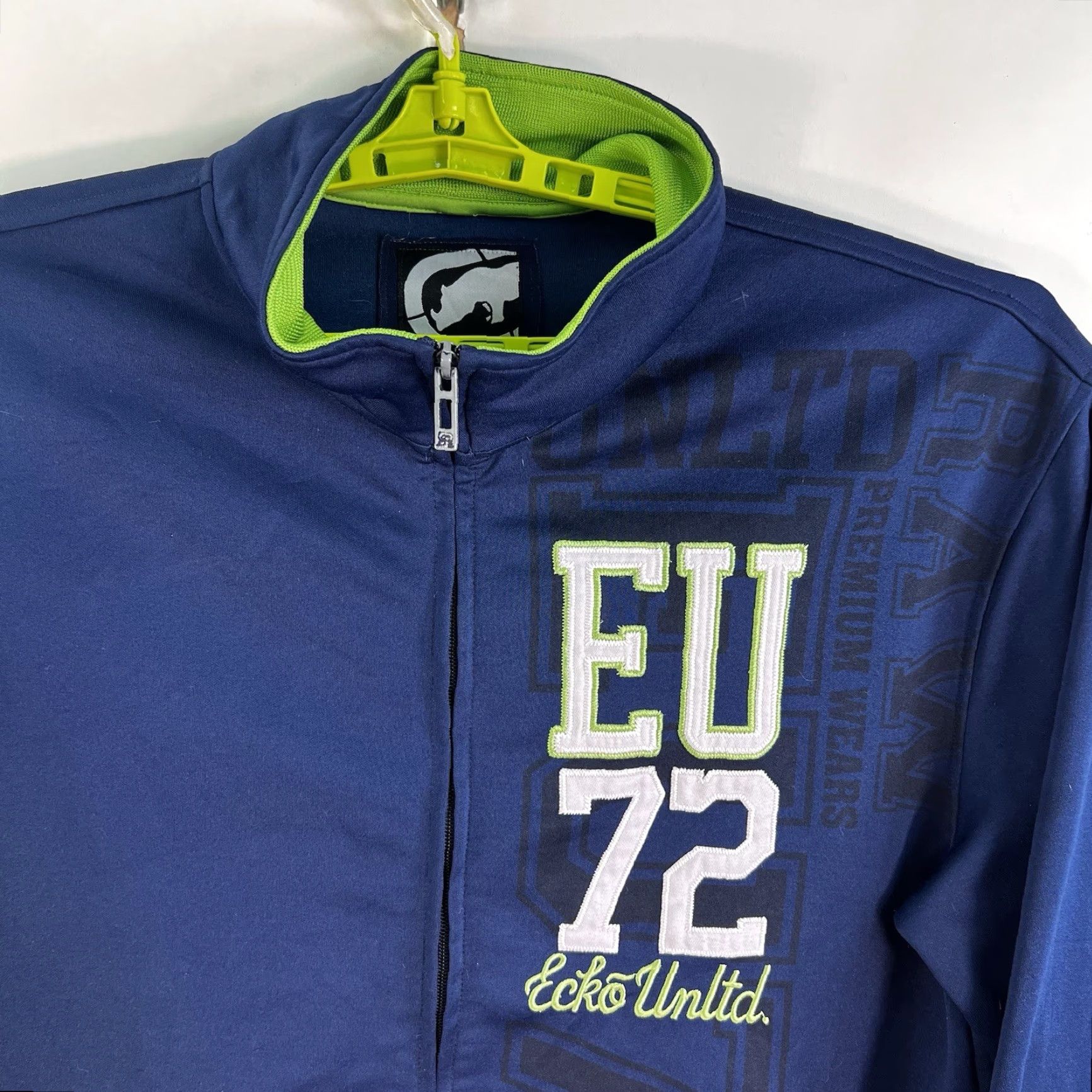 Ecko Unltd. ECKO Unltd. EU 72 Zip Jacket Mens Size XL Blue Size US XL / EU 56 / 4 - 3 Thumbnail
