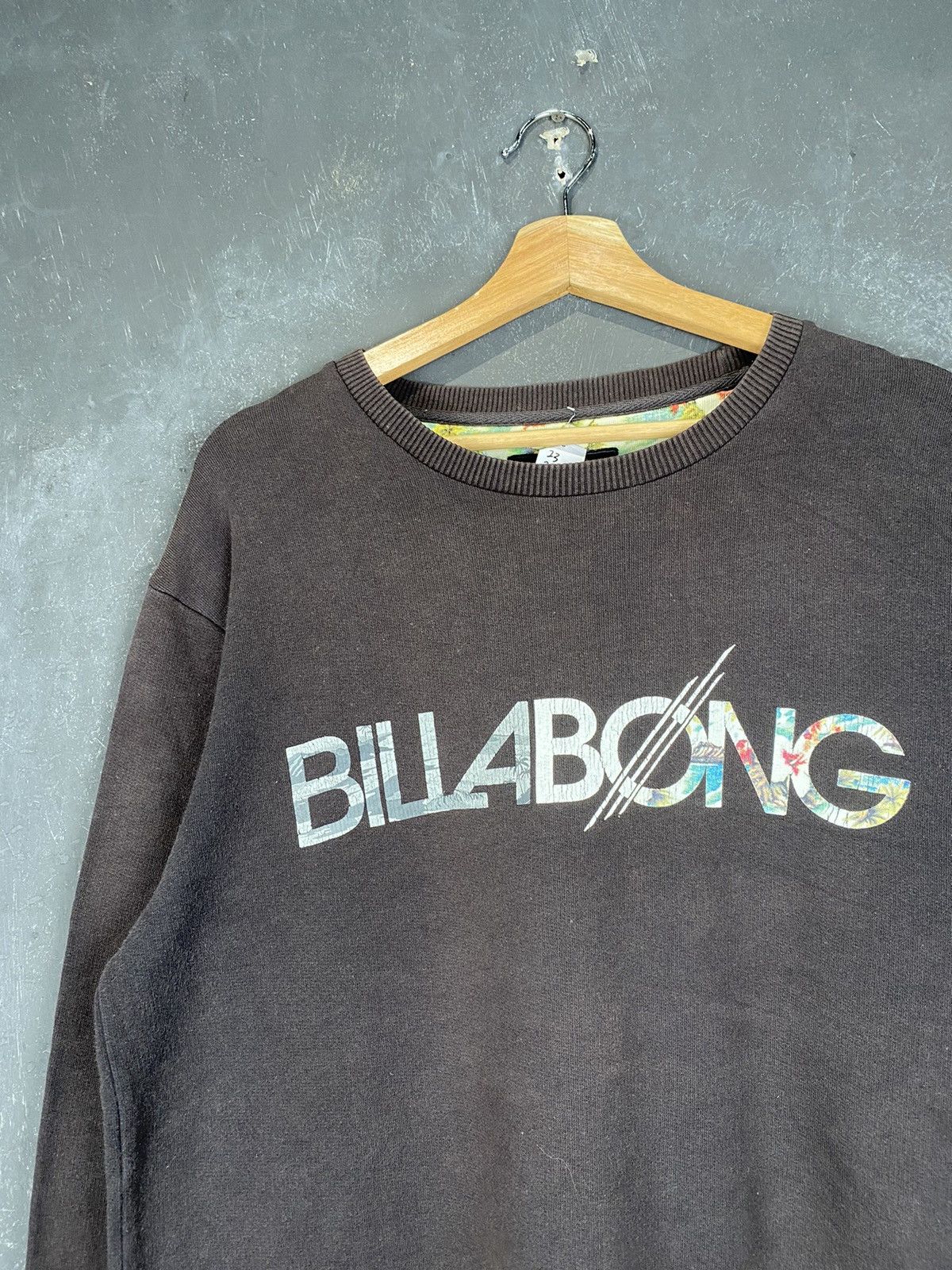 Billabong y2k Billabong Floral Dark Brown Travis Crewneck Size US L / EU 52-54 / 3 - 3 Thumbnail