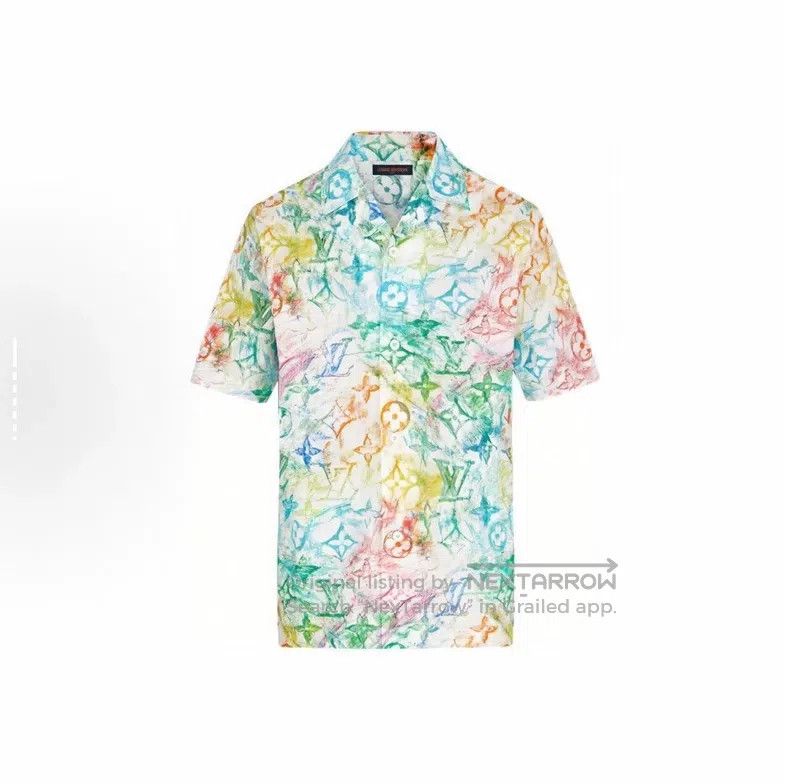 Louis Vuitton Louis Vuitton Crayon Doodle Short Sleeve Shirt Size US S / EU 44-46 / 1 - 3 Thumbnail
