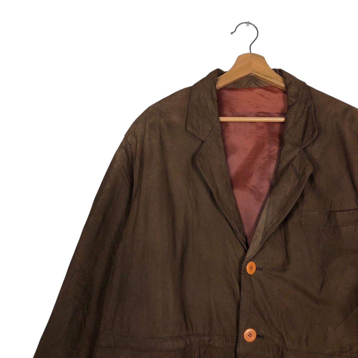 Japanese Brand 📌Vtg Genuine Leather Jacket Sette Arcobaleno Issey Miyake Size US M / EU 48-50 / 2 - 8 Thumbnail