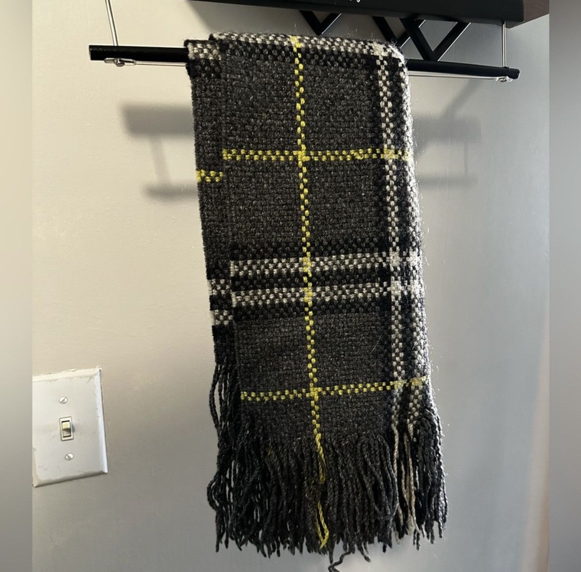 Burberry Burberry London Gray Cashmere Plaid Scarf Size ONE SIZE - 5 Thumbnail