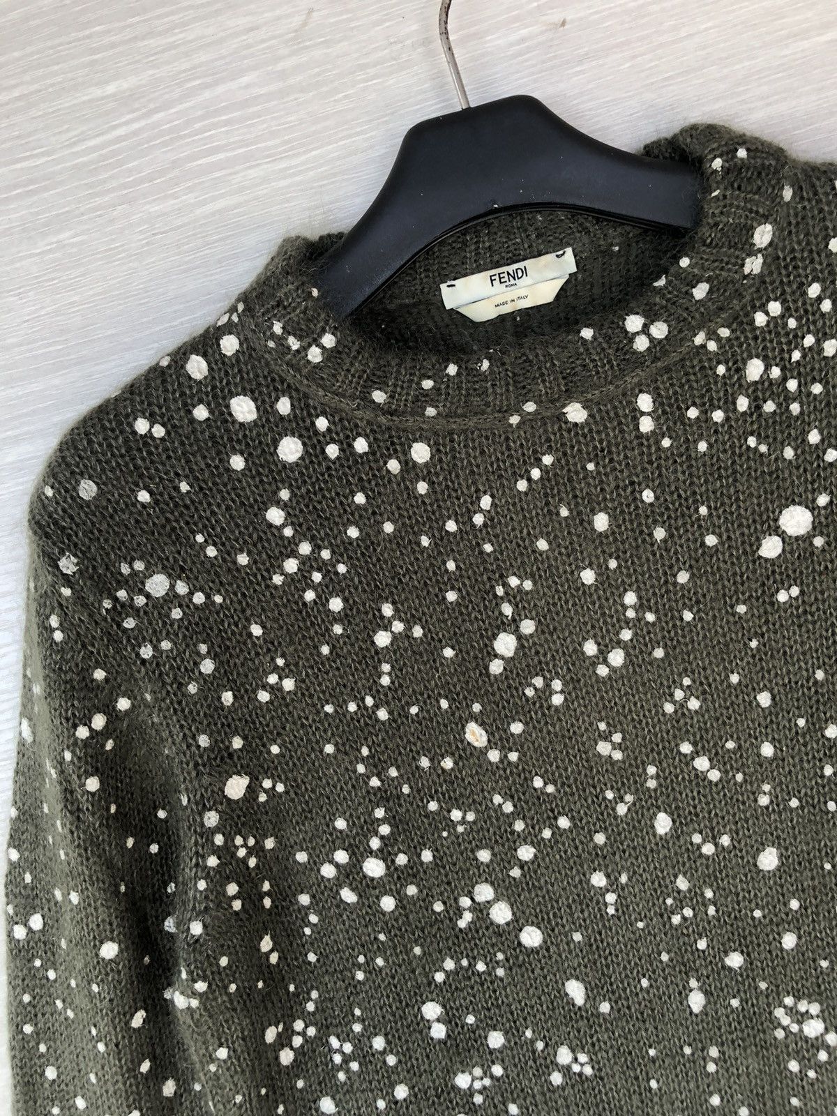 Fendi FENDI GREEN POLKADOT SWEATERS Size US M / EU 48-50 / 2 - 6 Thumbnail