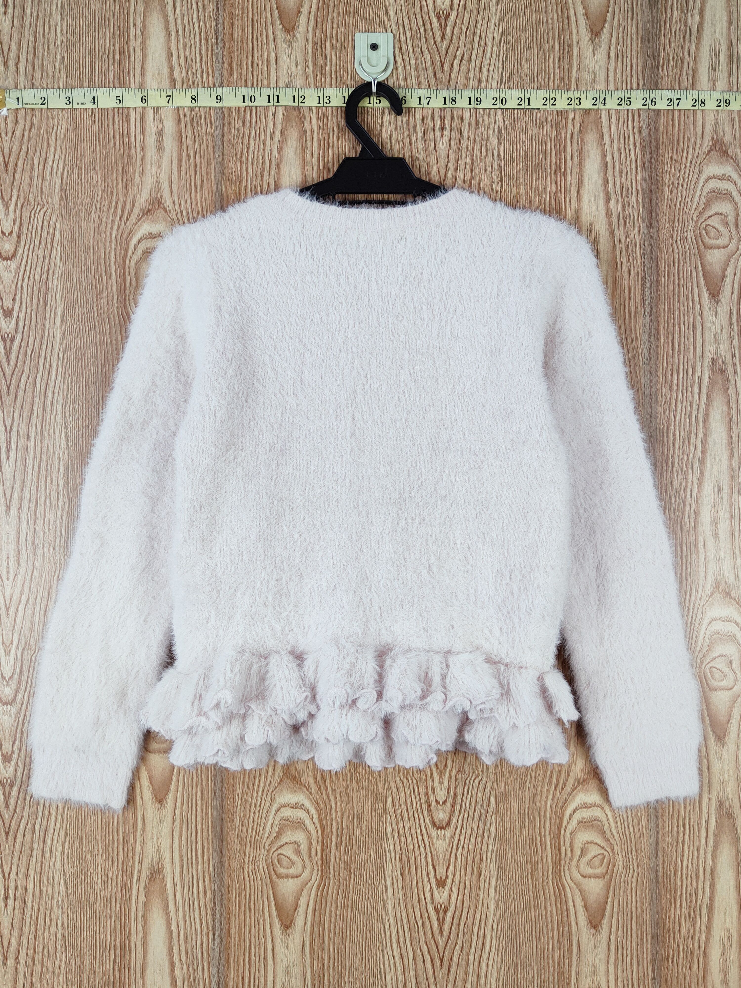 Japanese Brand × Vintage Vintage design Mevius Pink Fur Mohair Knitwear Size S / US 4 / IT 40 - 7 Thumbnail