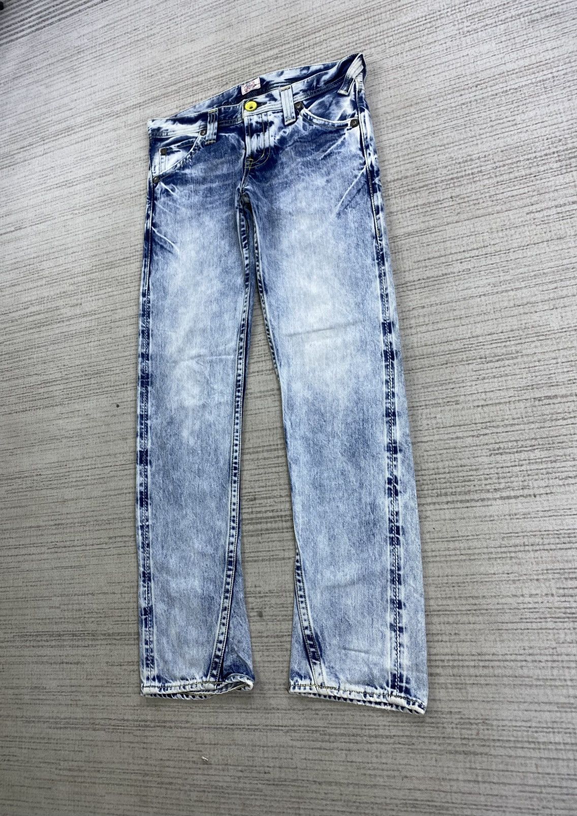 If Six Was Nine × Japanese Brand × Vintage Vintage Rodeo Crown Wash Blue Jeans Pants Size US 31 - 4 Thumbnail