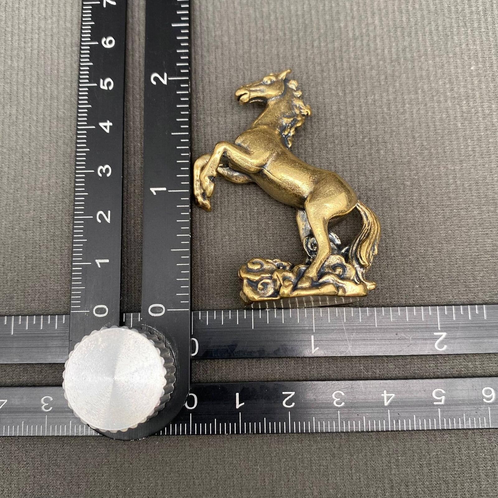The Unbranded Brand Brass Horse Figurine Miniature Size ONE SIZE - 3 Thumbnail