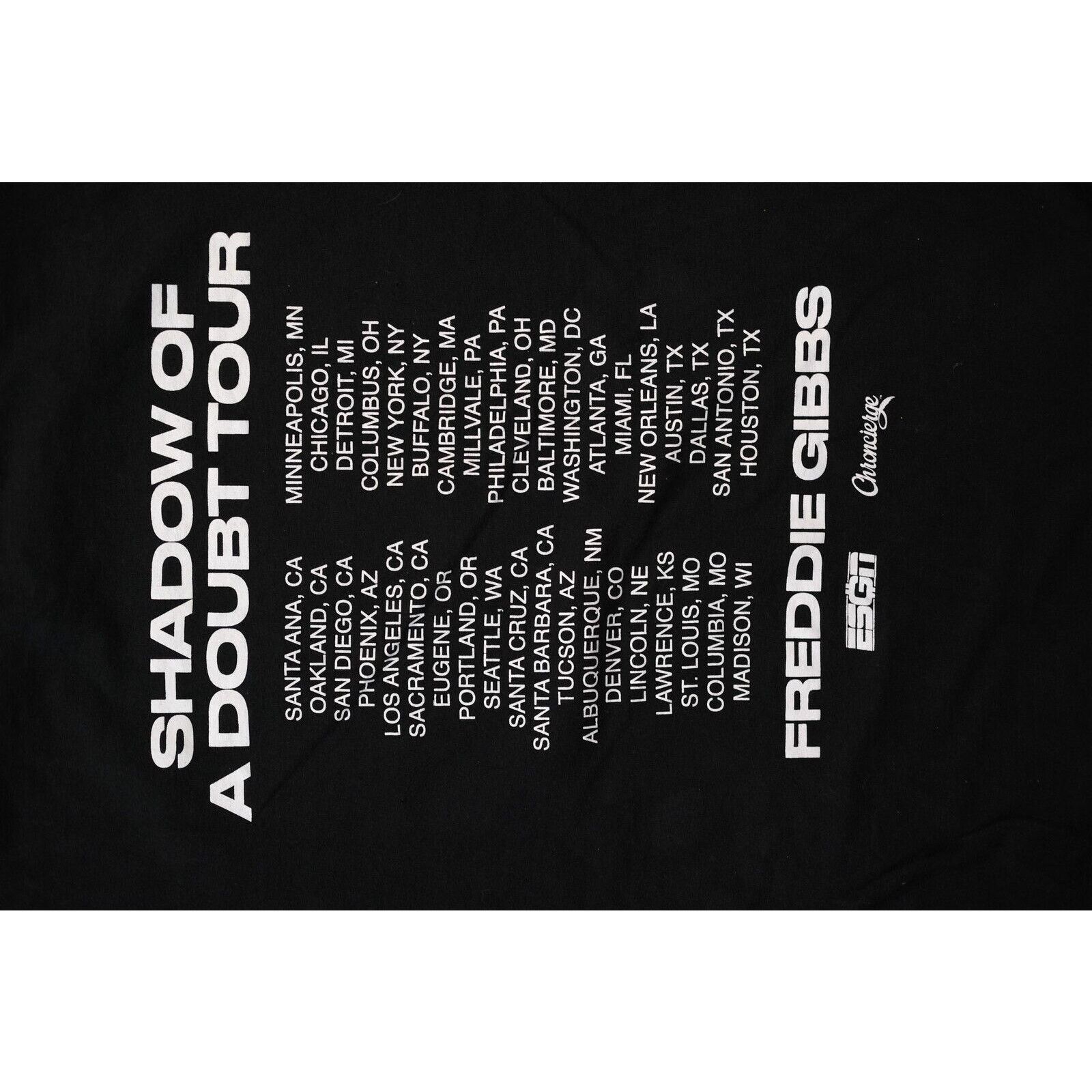 Other Vintage 2015 Freddie Gibbs Shadow Doubt Tour Shirt Large Size US M / EU 48-50 / 2 - 9 Thumbnail