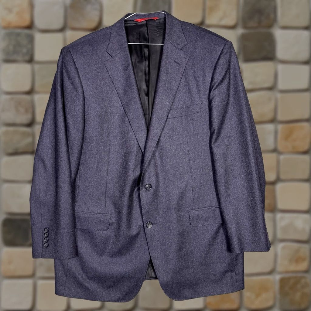 Vintage Samuelsohn Performance Blazer Mens 46L SB Gable Sport Coat Wool Cashmere Blazer Size 46R - 1 Thumbnail
