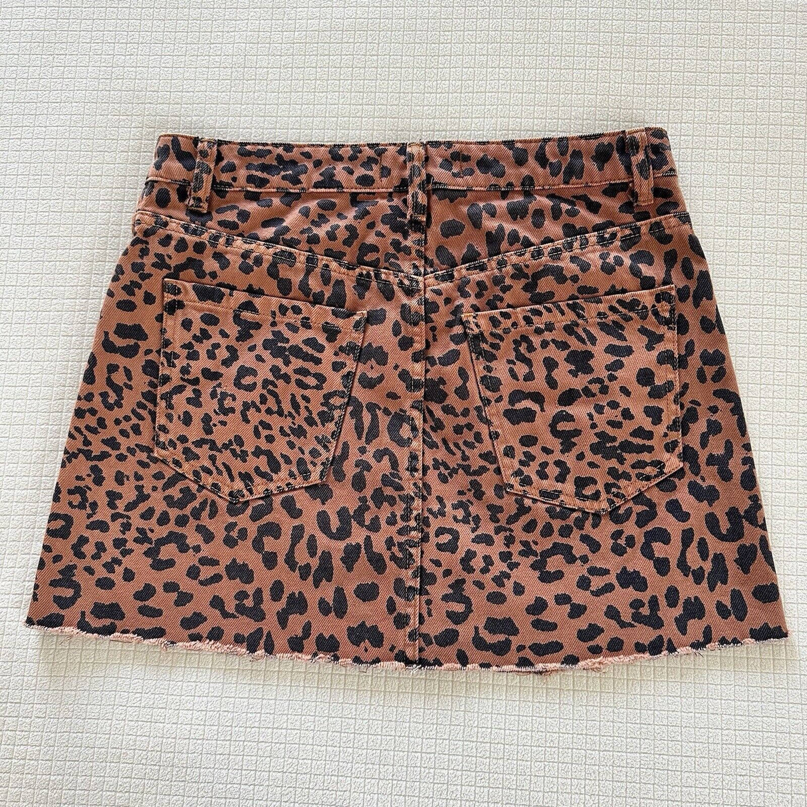 Free People Free People We The Free Leopard Denim Mini Skirt Size 28 Size 28" / US 6 / IT 42 - 9 Thumbnail