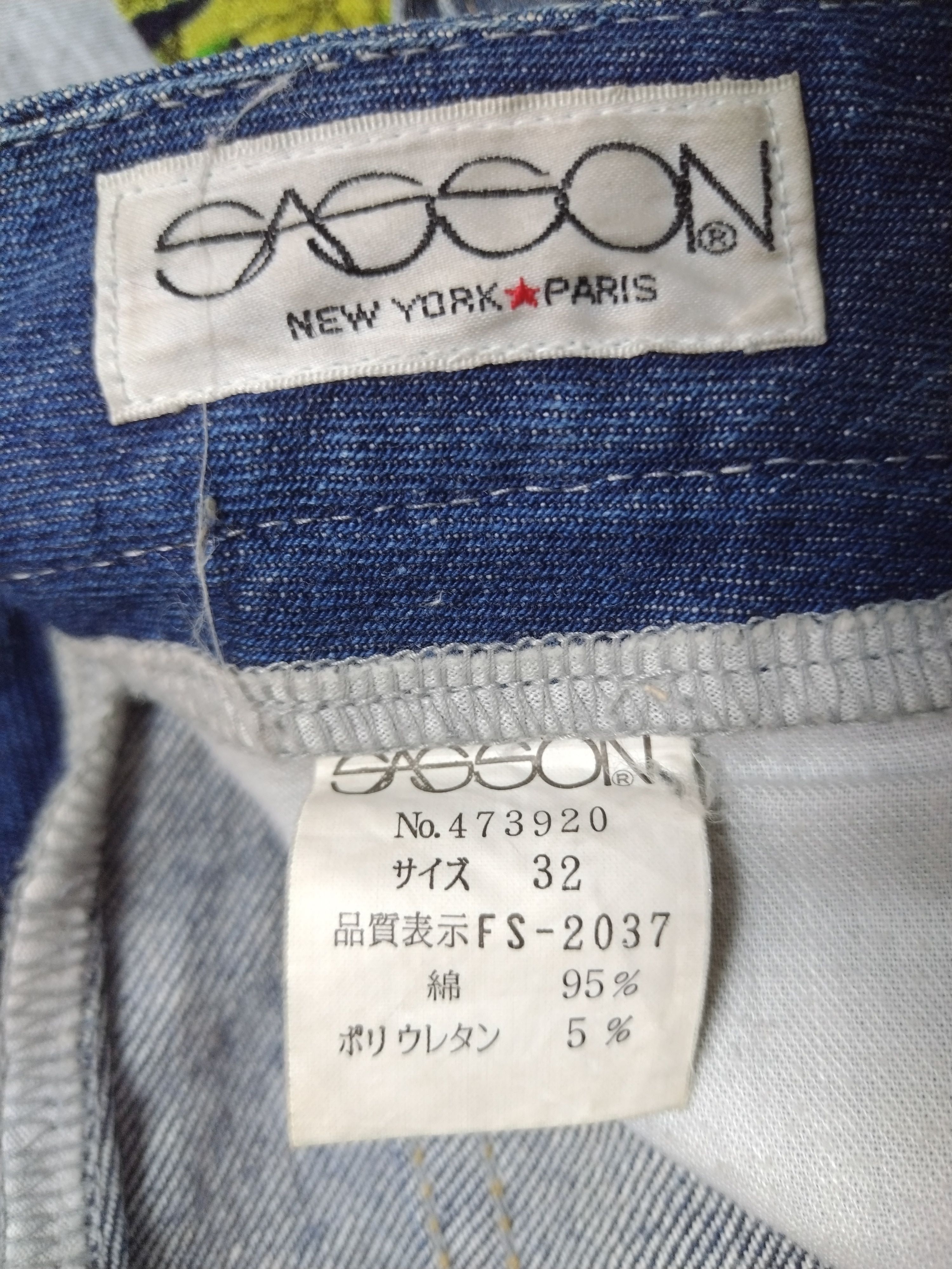 Japanese Brand × Vintage Sasson new york paris nice patina vtg Jeans Size 30" / US 8 / IT 44 - 7 Thumbnail