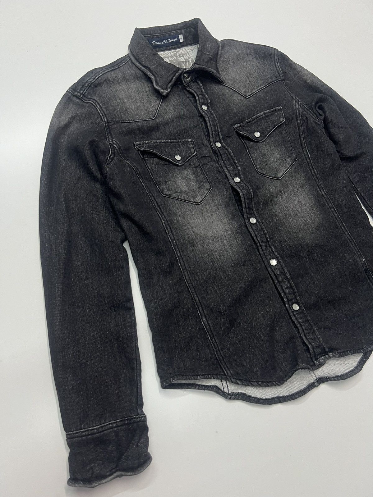 Japanese Brand DEAN & MCQUEEN PEARL SNAP BUTTON FLANNEL Size US S / EU 44-46 / 1 - 2 Thumbnail