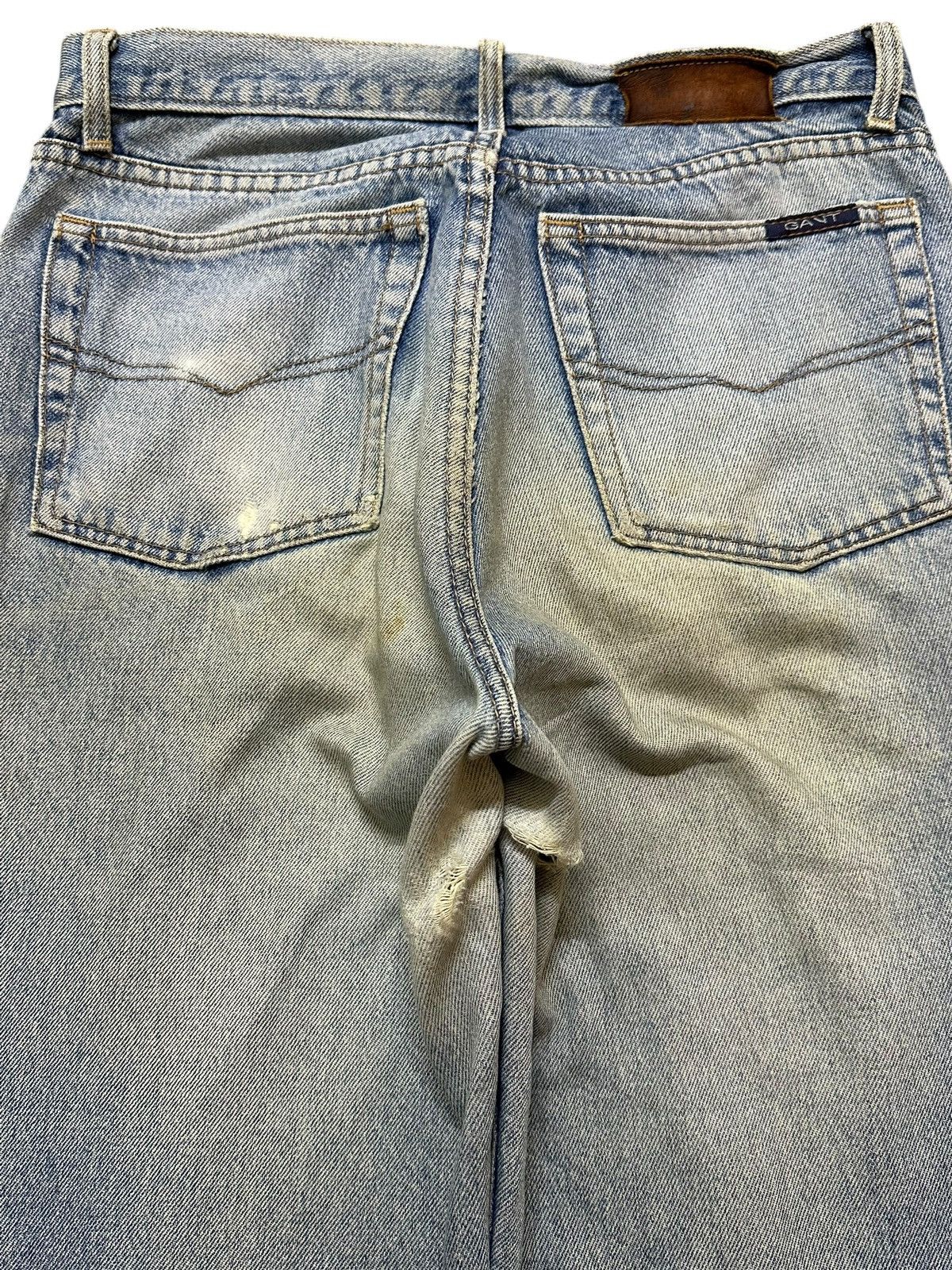 Gant Vintage Japanese Brand Blue Faded Wash Style Distress Jeans Size US 30 / EU 46 - 5 Thumbnail