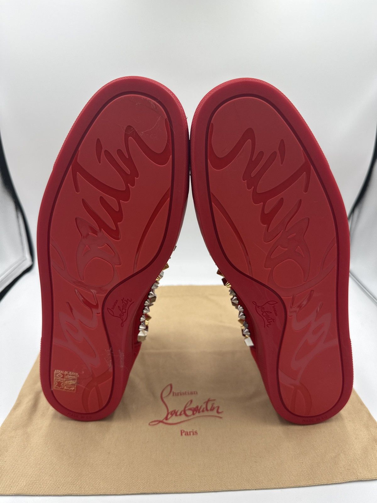 Christian Louboutin Christian Louboutin Red Spikes Size US 12.5 / EU 45-46 - 15 Thumbnail