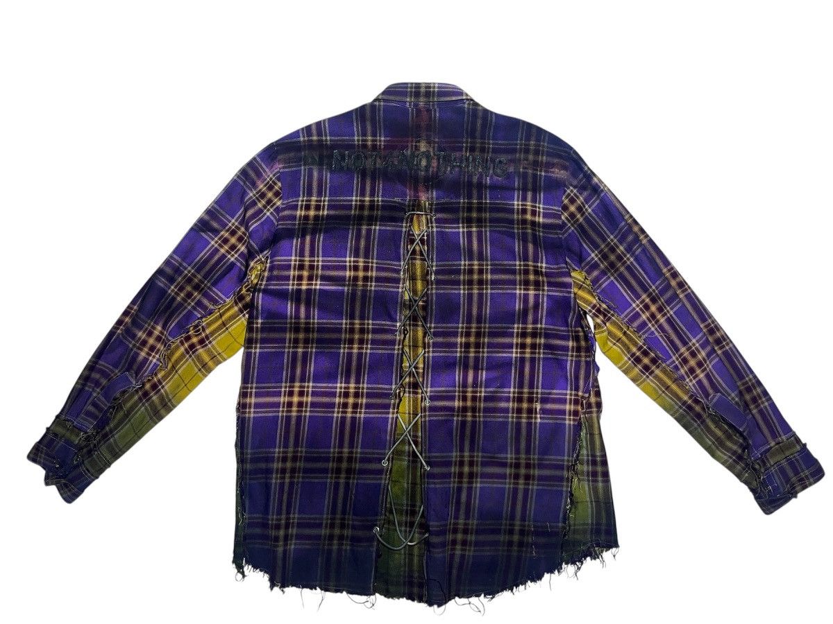 Vintage Fallen Angel Cut-Out Check Shirt Size US M / EU 48-50 / 2 - 2 Thumbnail