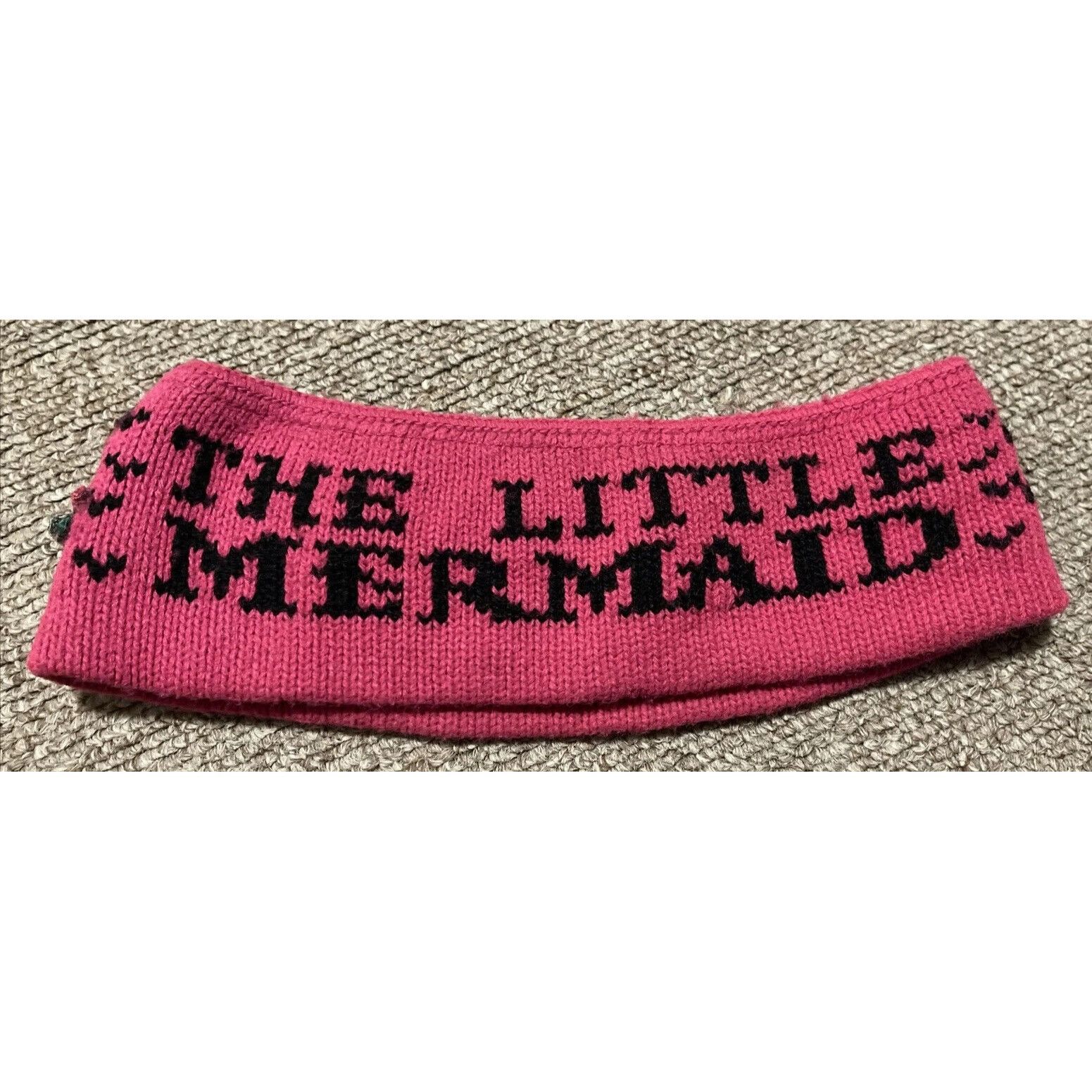 Mickey Unlimited Vintage 90s Disney The Little Mermaid Fleece Ski Winter Head Size ONE SIZE - 7 Thumbnail