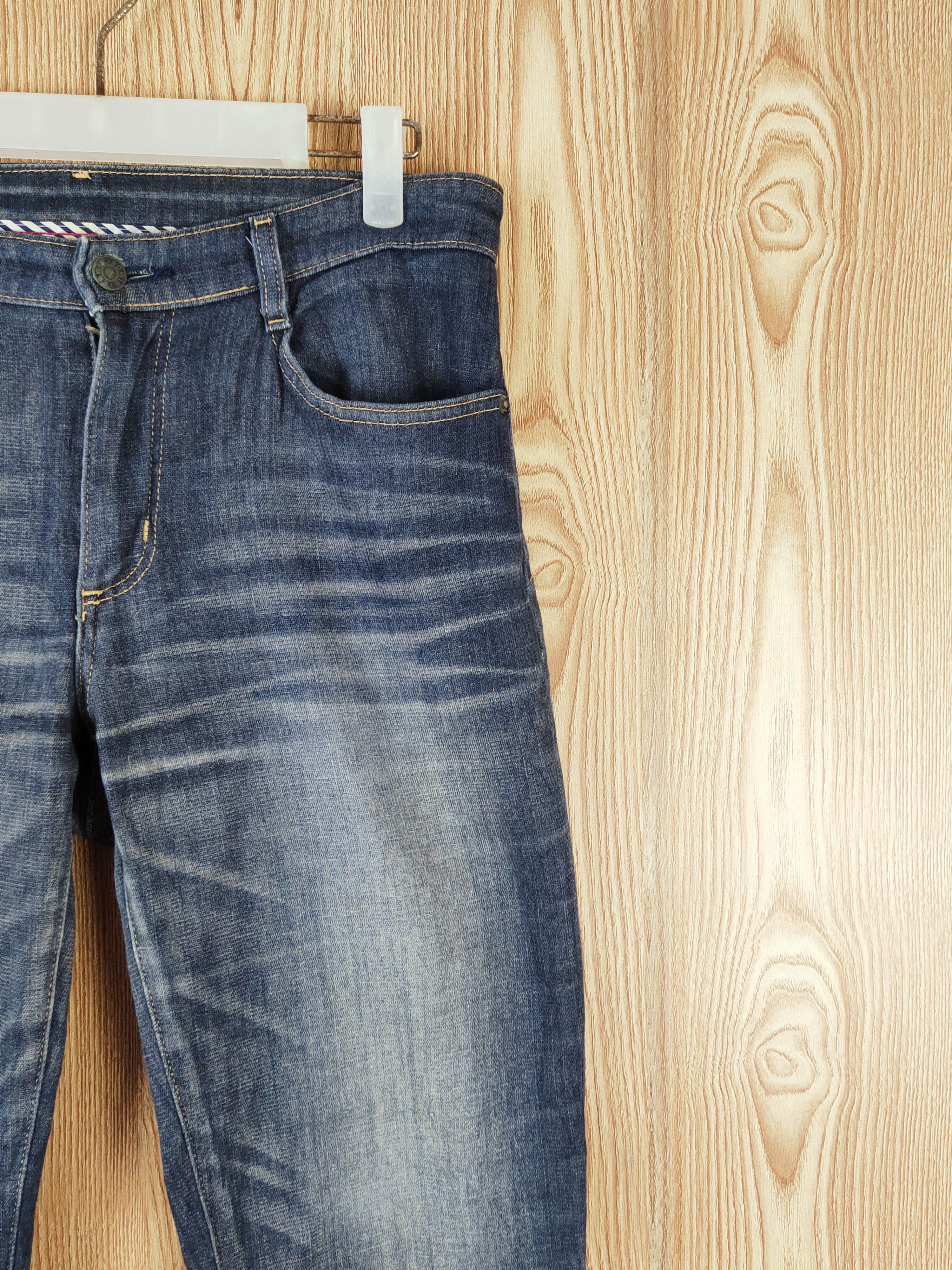 Edwin Edwin vintage Dark Blue Distressed Ripped Jeans #W600 Size US 30 / EU 46 - 5 Thumbnail