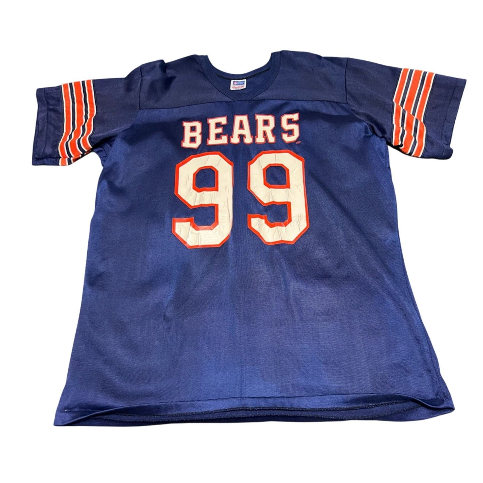 NFL VTG 80s Rawlings Chicago Bears #99 HAMPTON Single Stitch USA Size US L / EU 52-54 / 3 - 1 Thumbnail