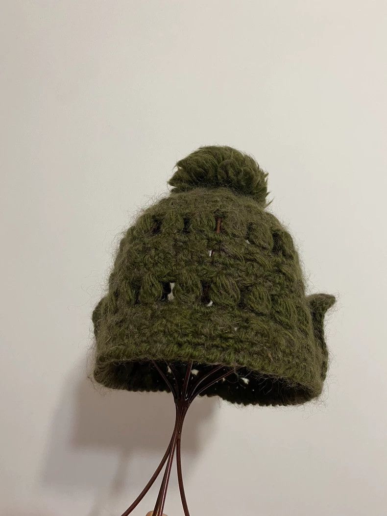 Vivienne Westwood Vivienne Westwood Mid-1950s olive green knit cap Size ONE SIZE - 3 Thumbnail