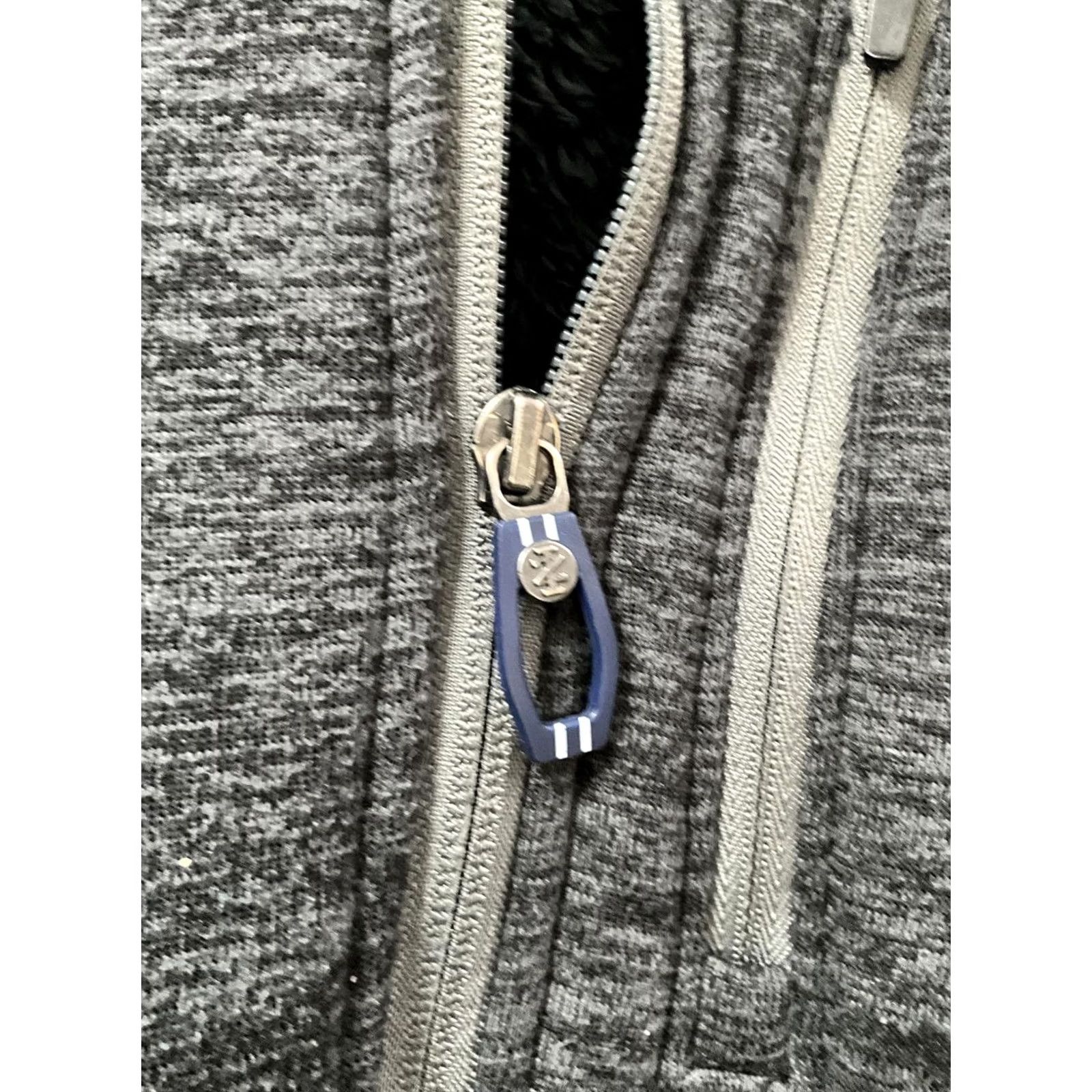Izod IZOD Men's Gray Fleece Jacket Zip Pockets XL Regular Size US XL / EU 56 / 4 - 7 Thumbnail