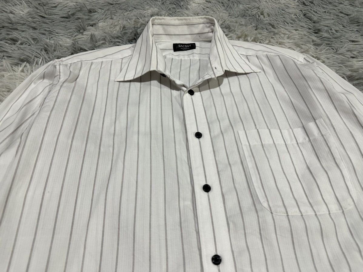 Yohji Yamamoto 🔥Vintage Sacsny Y’Saccs Yohji Yamamoto Striped Shirt Size US L / EU 52-54 / 3 - 2 Thumbnail
