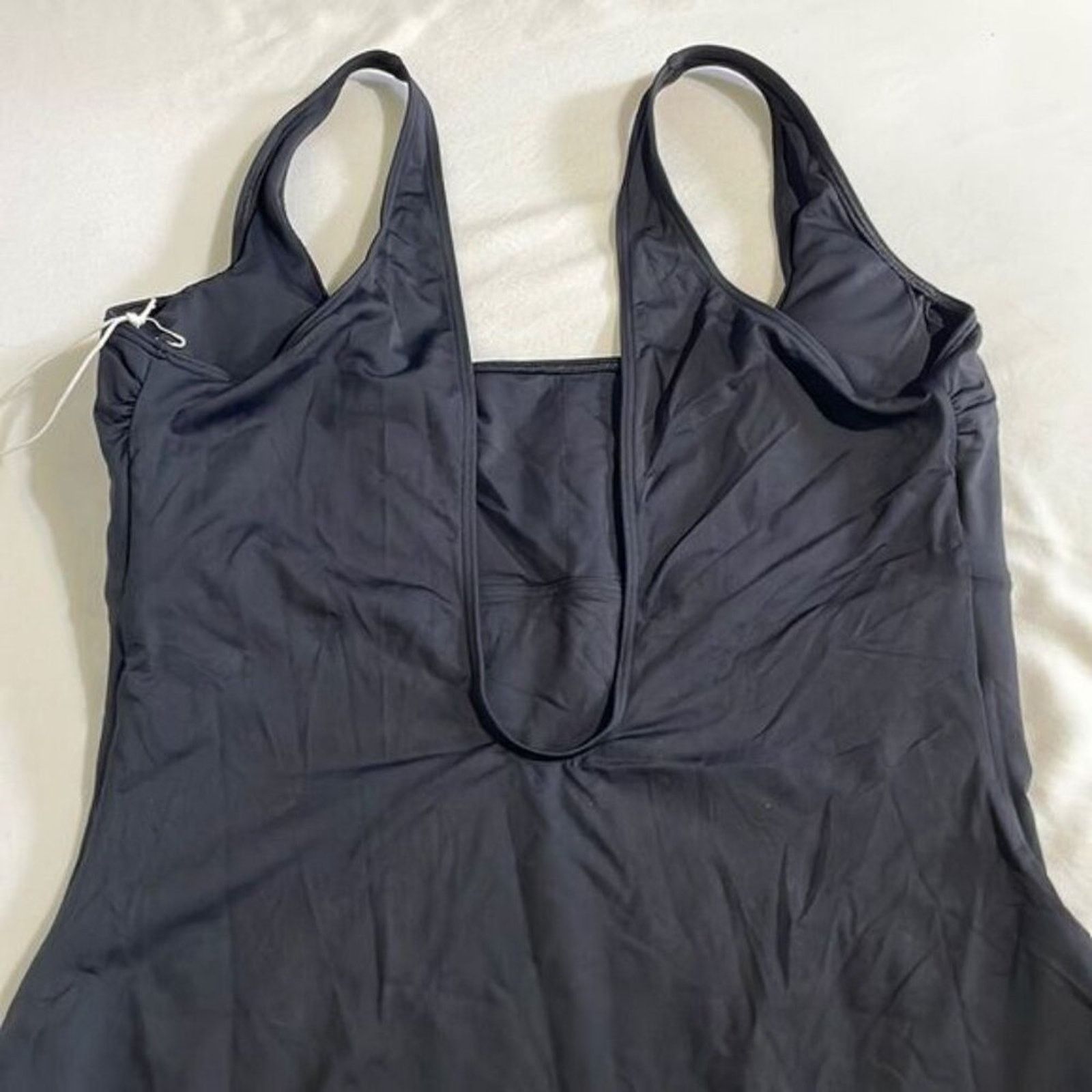 Everlane Everlane Swimsuit Women’s XL NWT Square-Neck One Piece Black Size ONE SIZE - 8 Thumbnail