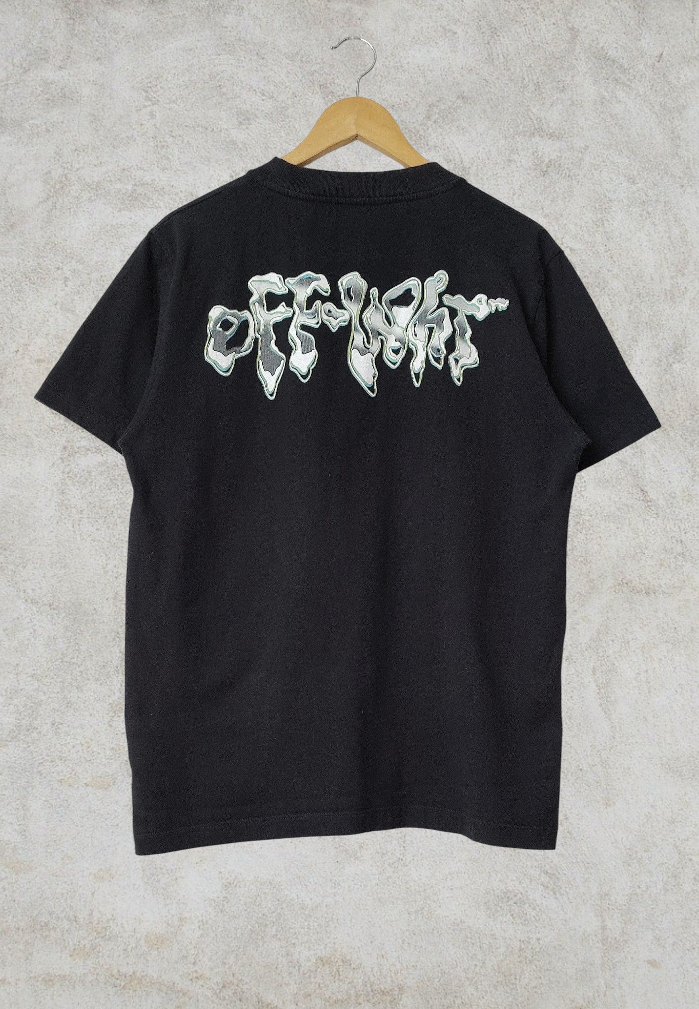 Off-White Off White Graffiti Liquid Logo Tshirt Size US M / EU 48-50 / 2 - 2 Thumbnail