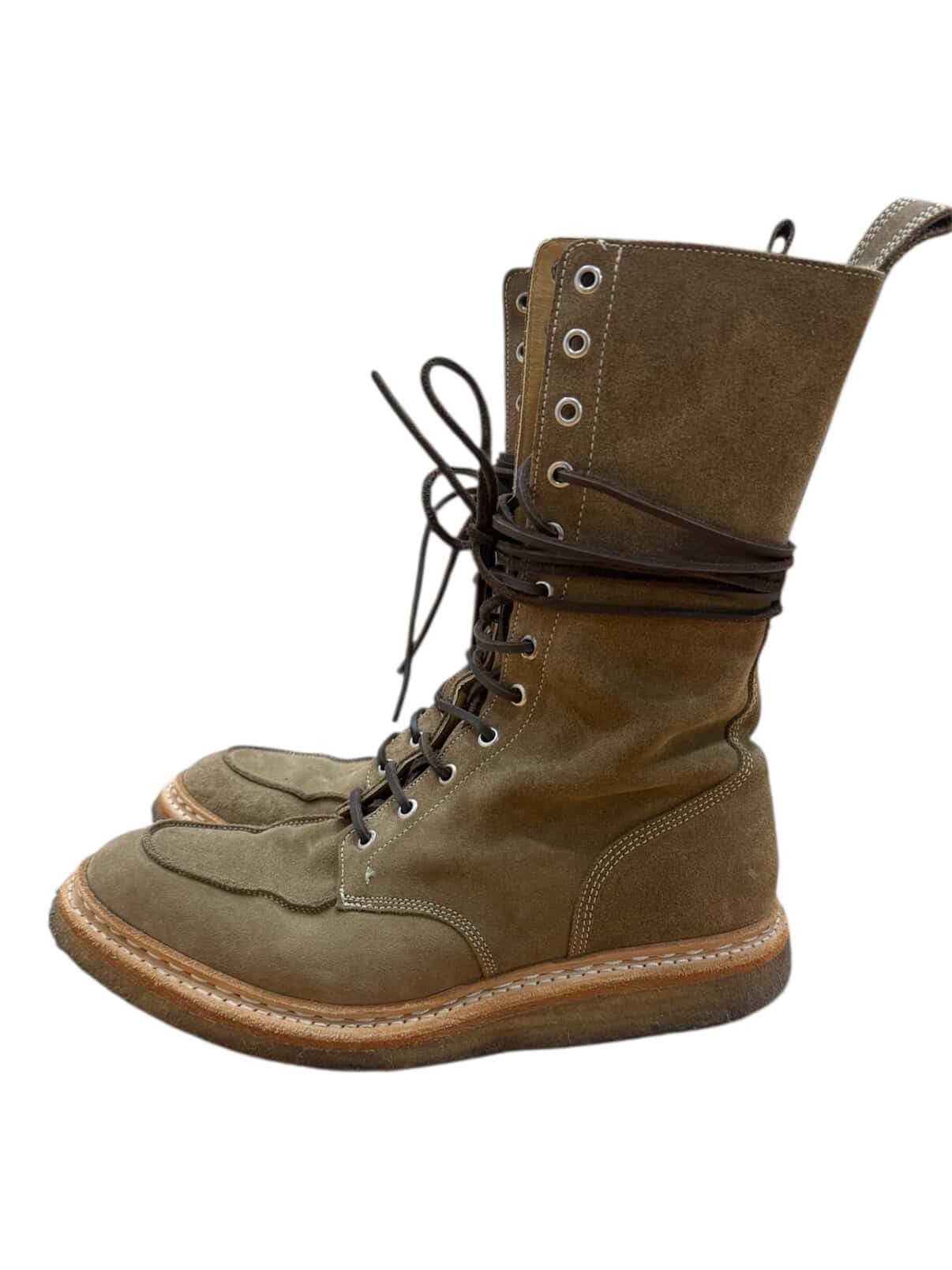 Balmain BALMAIN AW11 CHRISTOPHE DECARNIN CREPE BOOTS Size US 11 / EU 44 - 3 Thumbnail