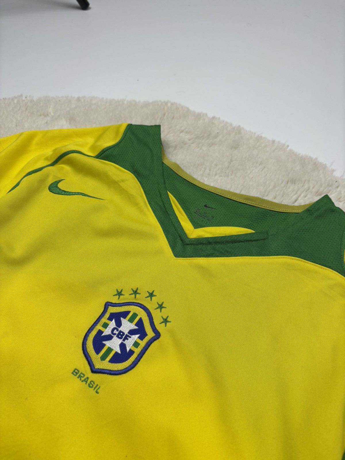 Nike Vintage Nike Brazil National Team 04/06 Soccer Rare Jersey Size US M / EU 48-50 / 2 - 3 Thumbnail