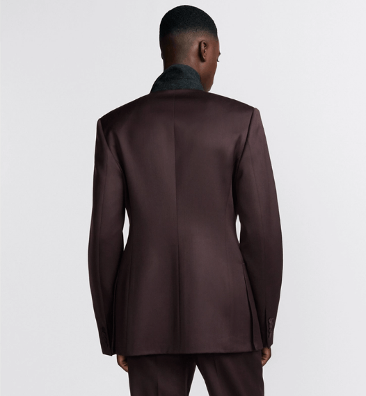 Dior o1w1db11025 443C27 Jacket with Oblique Closure in Burgundy Size US S / EU 44-46 / 1 - 6 Thumbnail