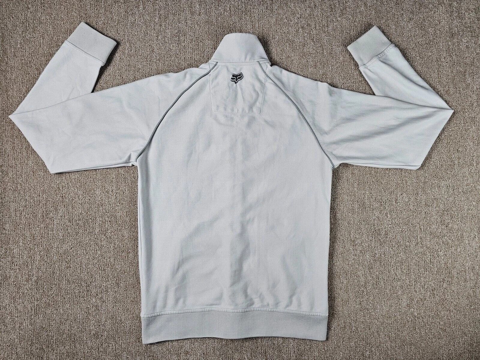 Fox Racing Fox Racing Full Zip Track Jacket Gray Fleece MX Logo Men M Size US M / EU 48-50 / 2 - 7 Thumbnail