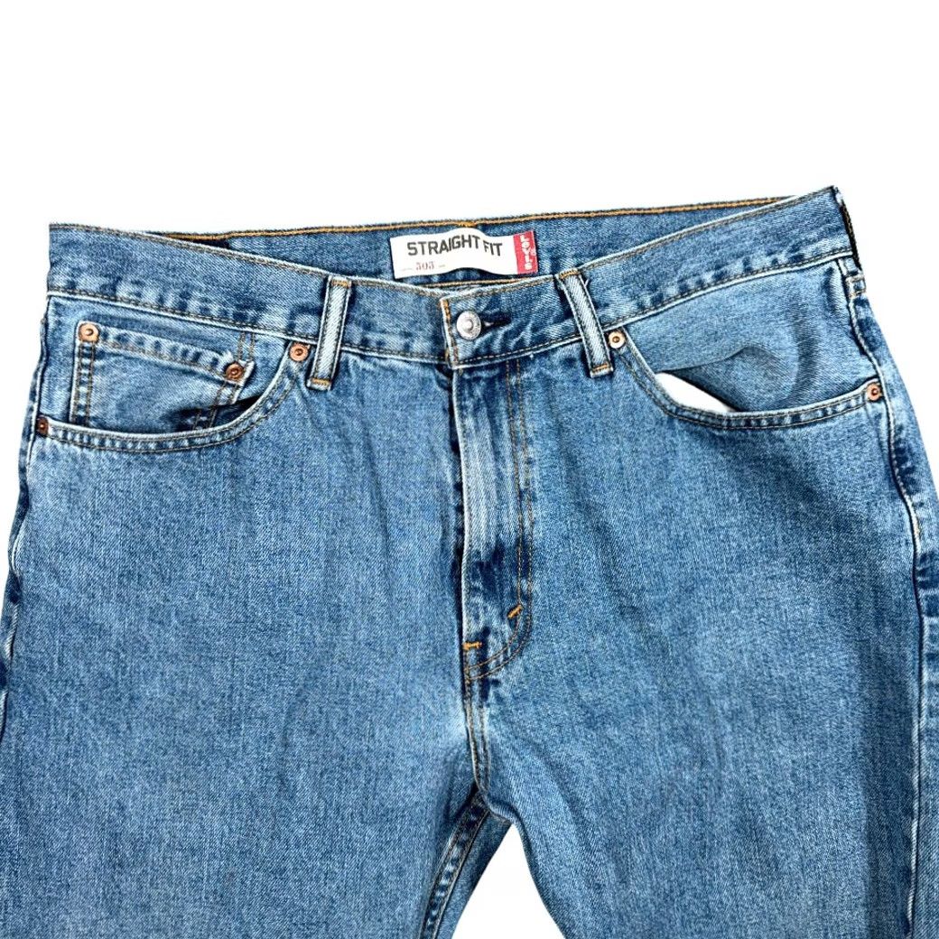 Levi's VINTAGE Levi's 505 Jeans Mens 36x29 Blue Regular Straight Light Wash Denim Y2K Size US 36 / EU 52 - 3 Thumbnail