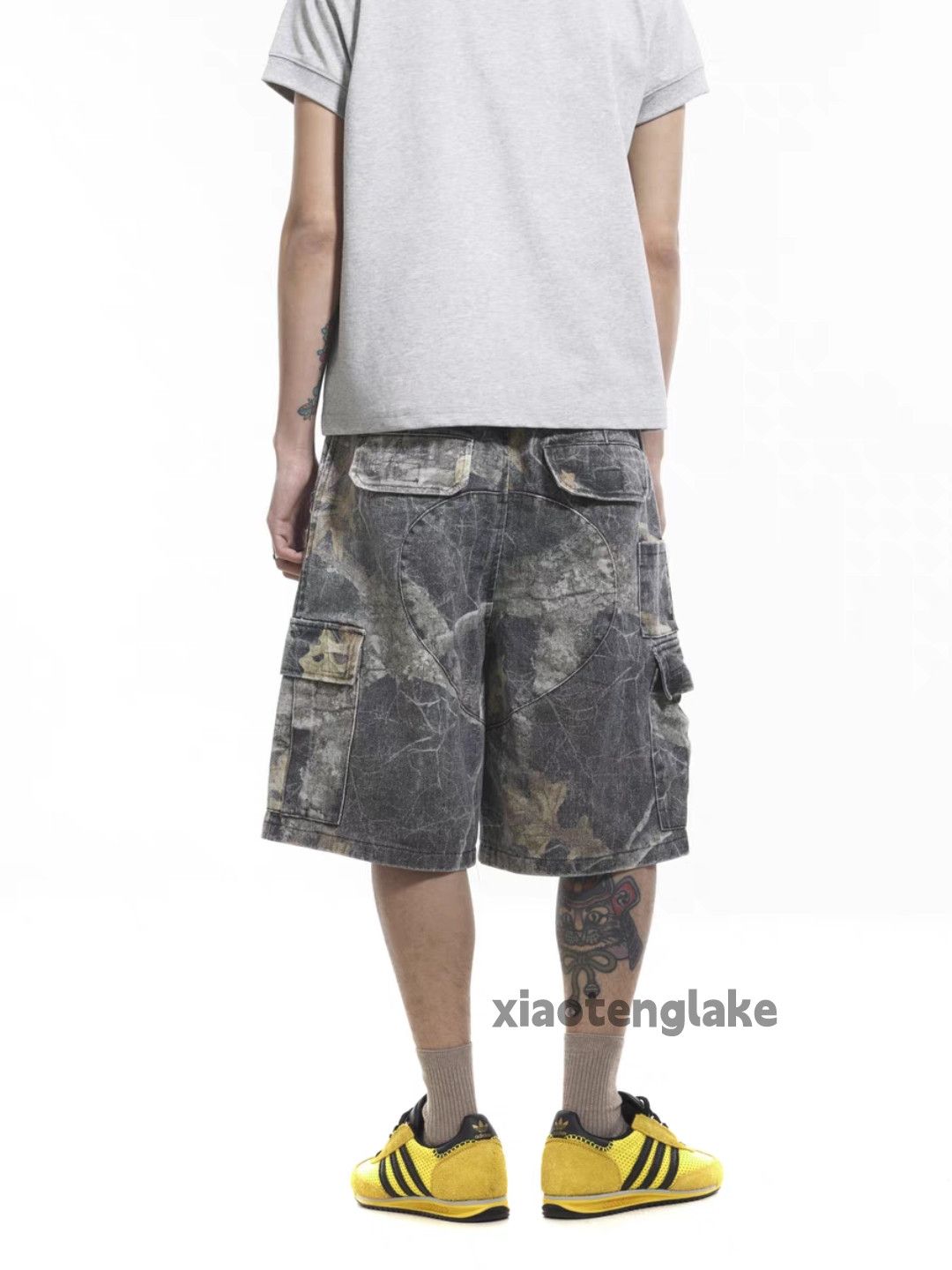 Designer × Vintage Utility real tree camo skate hiphop yuppie cargo shorts Size US 31 - 2 Thumbnail
