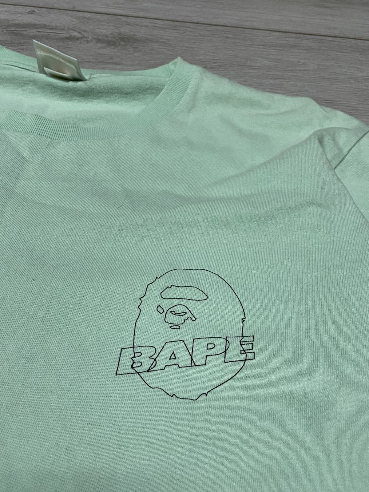 Bape Bape monogram spell out big logi head t-shirt Size US L / EU 52-54 / 3 - 4 Thumbnail