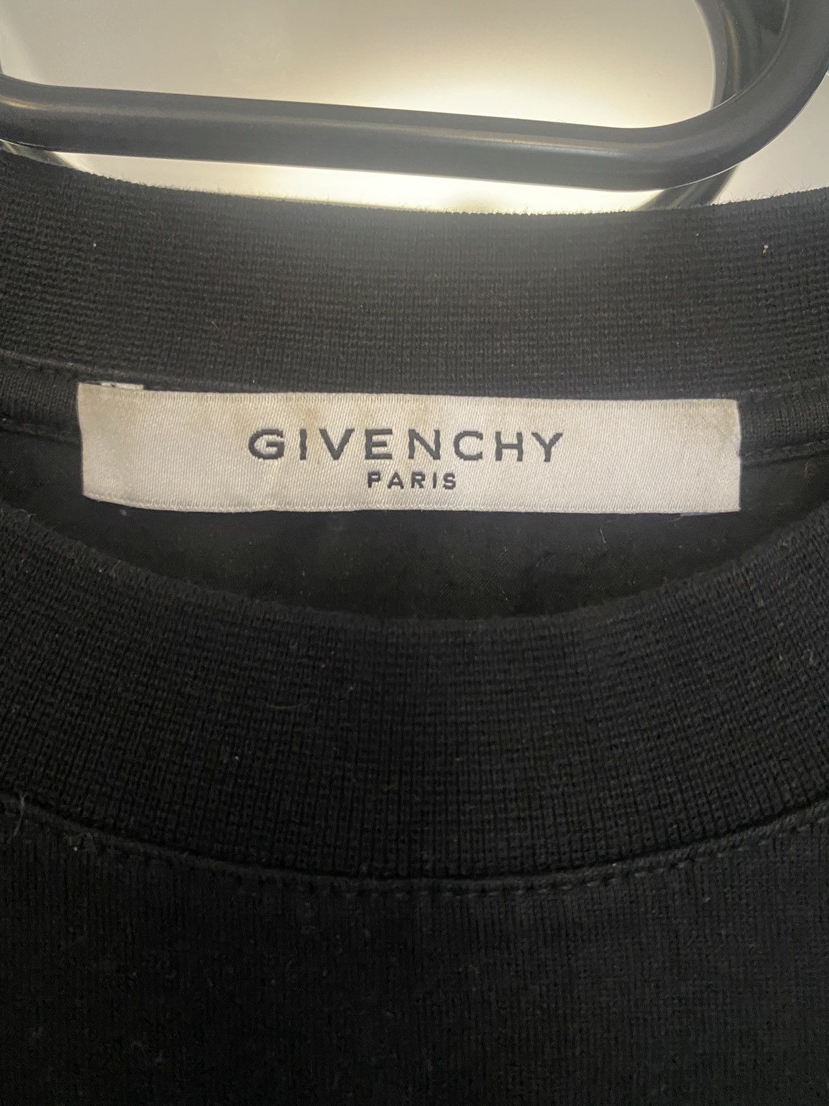 Givenchy Givenchy Luxury Black distressed tee hype drill tee Size US L / EU 52-54 / 3 - 2 Thumbnail