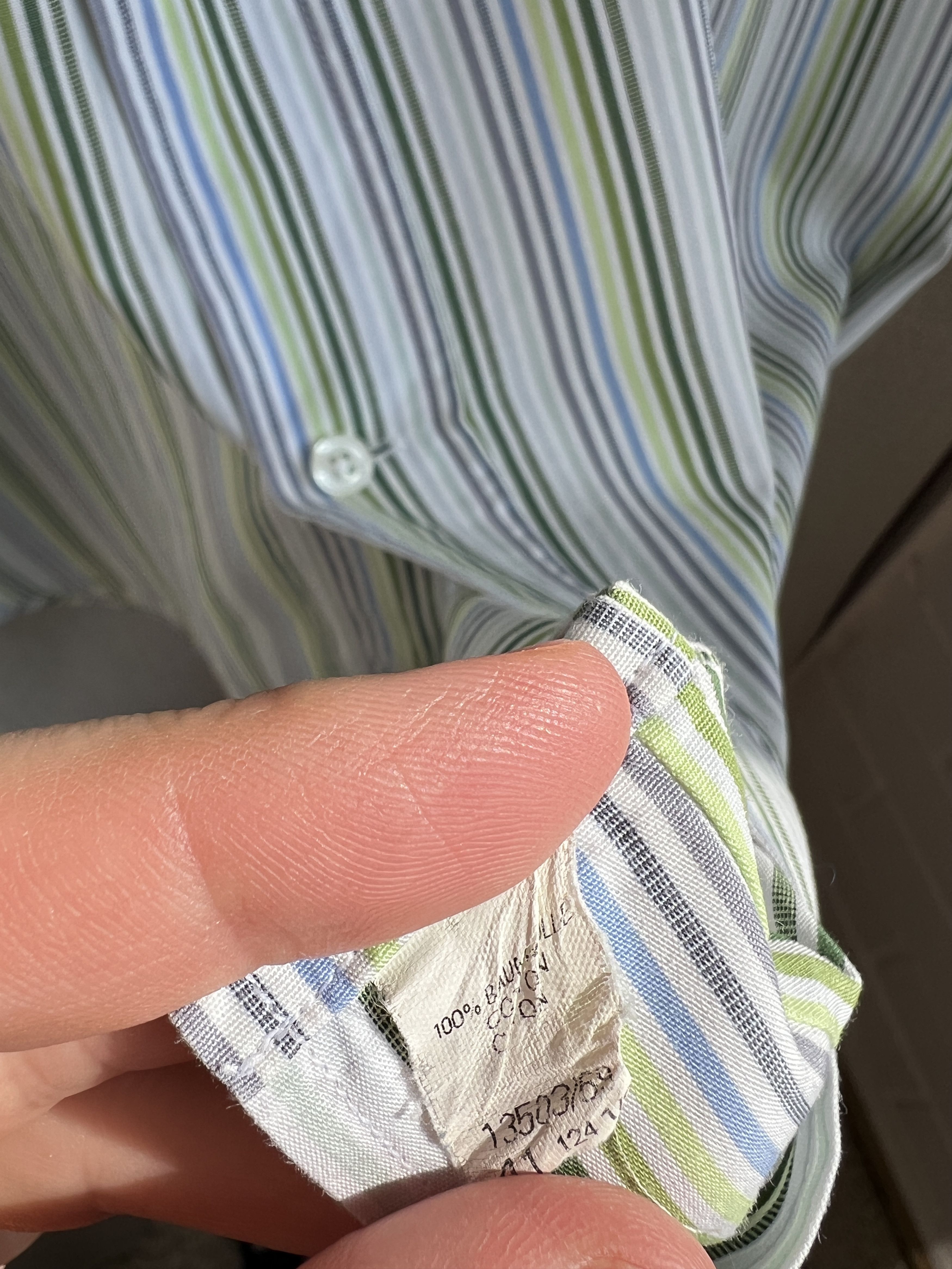 Burberry Vintage Burberry Pocket Logo Striped Button Up Shirt Size US L / EU 52-54 / 3 - 4 Thumbnail
