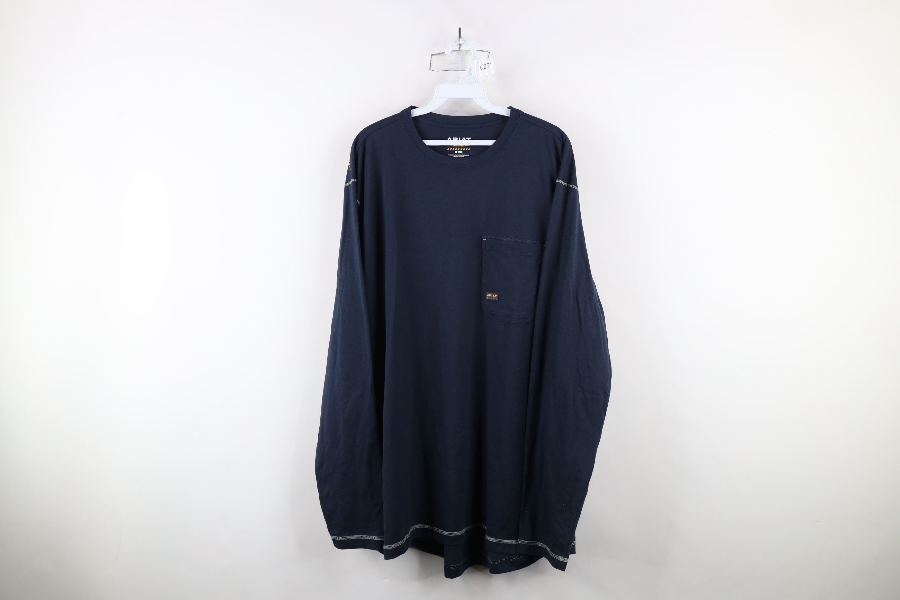 Ariat × Vintage Ariat Rebar Long Sleeve Pocket Workwear T-Shirt Navy Blue Size US XL / EU 56 / 4 - 1 Thumbnail