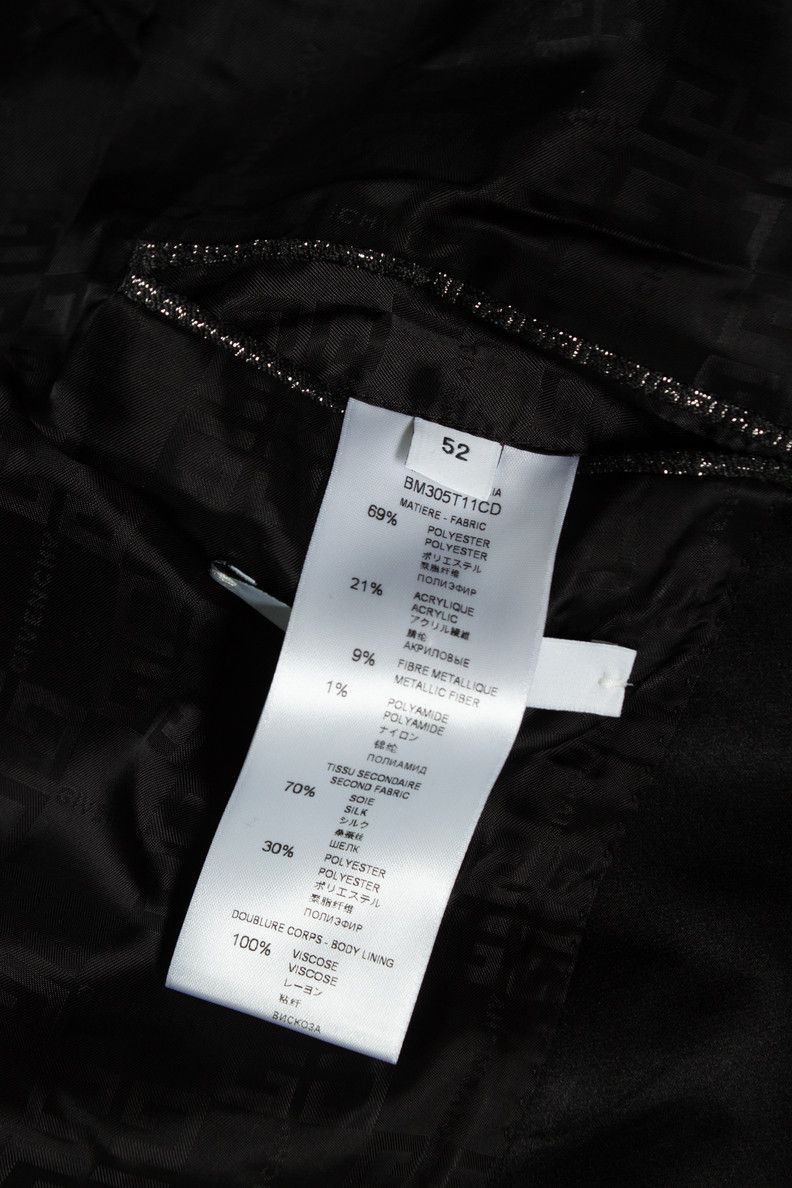 Givenchy Givenchy, Lurex jacquard logo blazer Size 52R - 6 Thumbnail