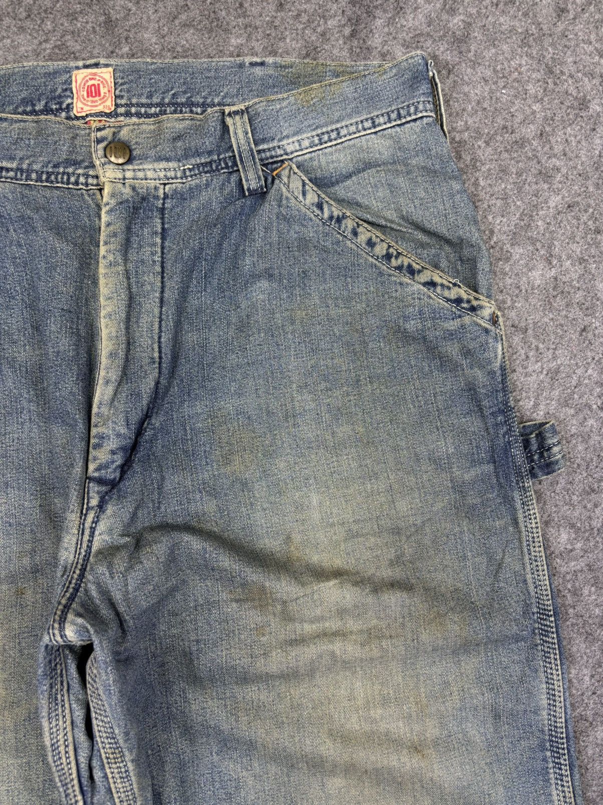 Edwin 💥BAGGY💥Vintage Dirty Edwin Carpenter Jeans F939 Size US 34 / EU 50 - 3 Thumbnail