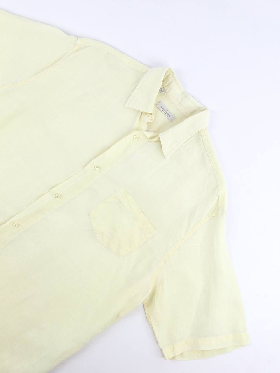 Ermenegildo Zegna ERMENEGILDO ZEGNA Soft linen shirt with short sleeves Size US L / EU 52-54 / 3 - 6 Thumbnail