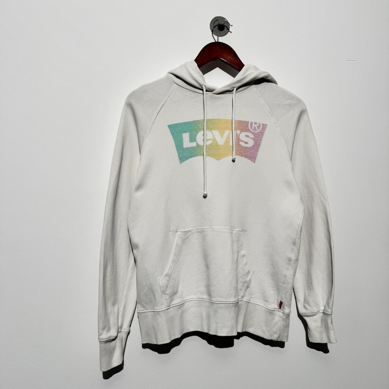 Levi's Levis Unisex White Cotton Hoodie Size XXS Washed 90s Faded Size US M / EU 48-50 / 2 - 3 Thumbnail