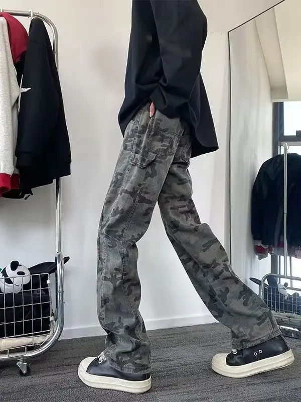 Japanese Brand × Jean Retro straight camouflage casual jeans Size US 32 / EU 48 - 3 Thumbnail