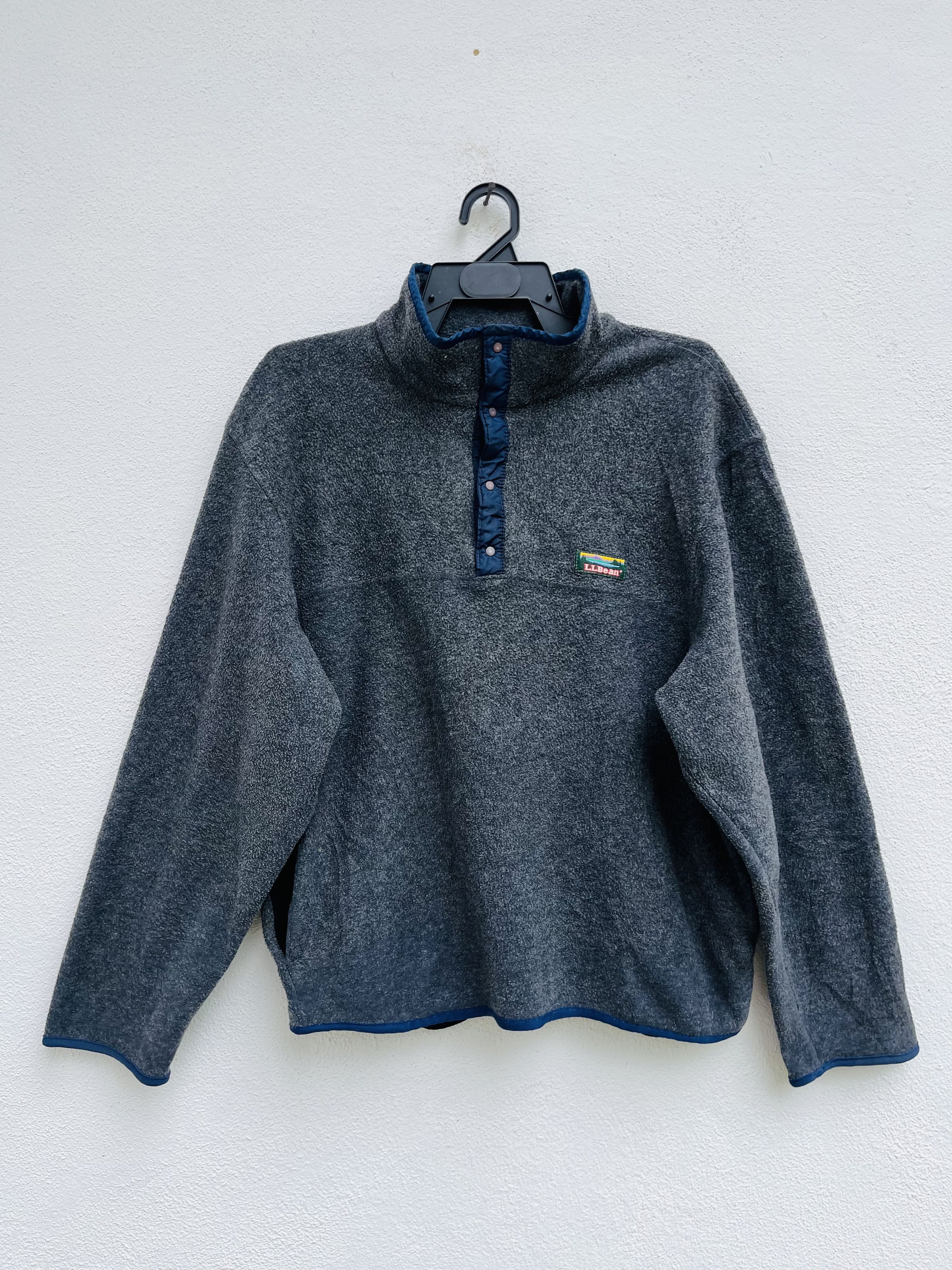 L.L. Bean × Vintage Vintage L.L.Bean Half Zipper Made In Usa Streetwear Style Size US M / EU 48-50 / 2 - 1 Thumbnail