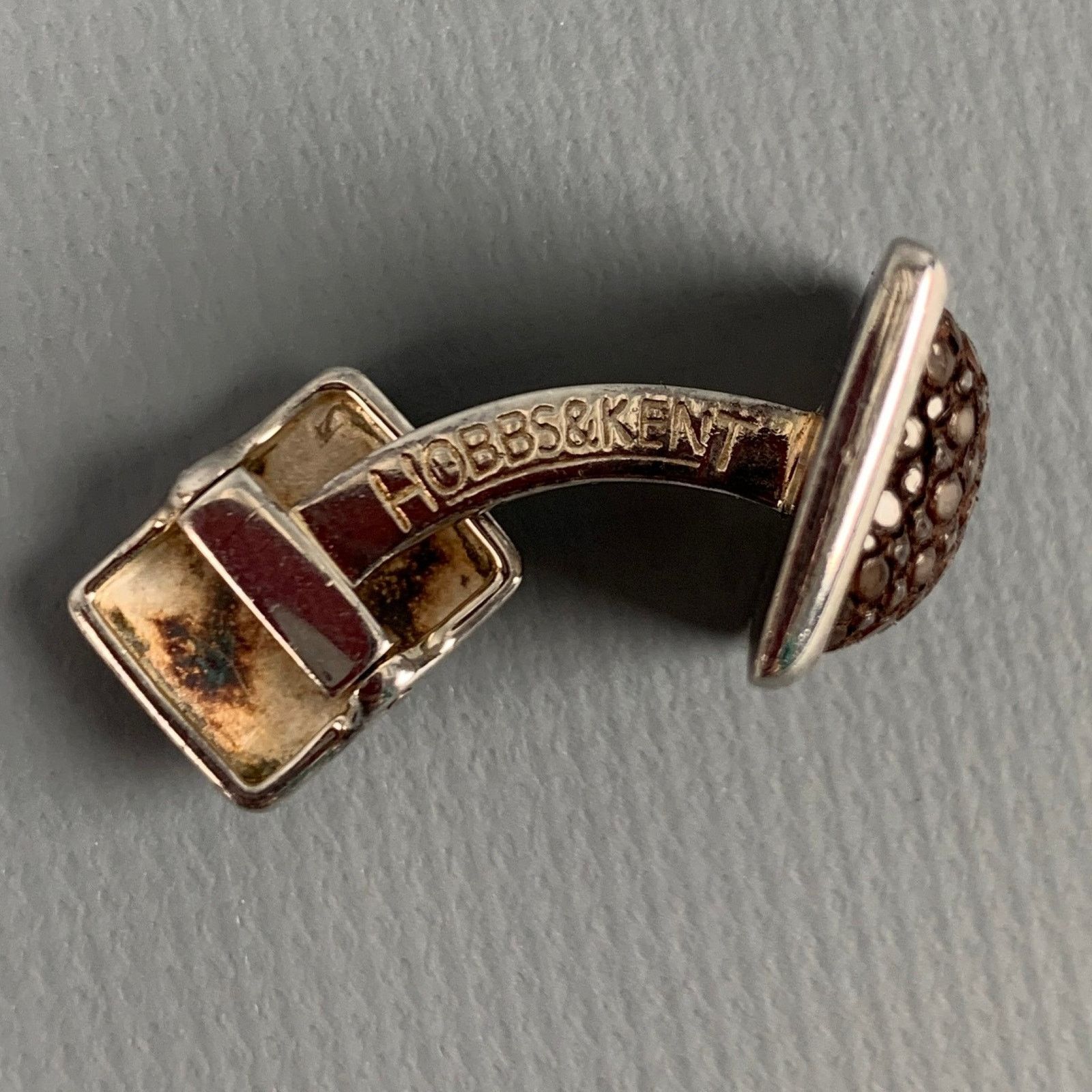 Other HOBBS & KENT Silver Brown Textured Sterling Silver Cuff Size ONE SIZE - 5 Thumbnail