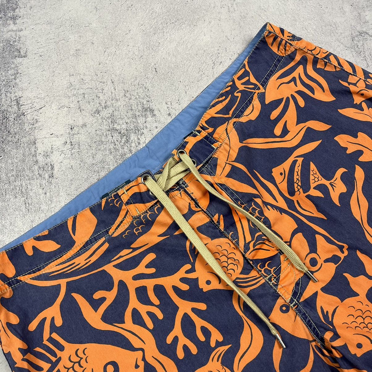 Polo Ralph Lauren Vintage Polo Ralph Lauren fish print logo swim shorts 90’s Size US 34 / EU 50 - 4 Thumbnail