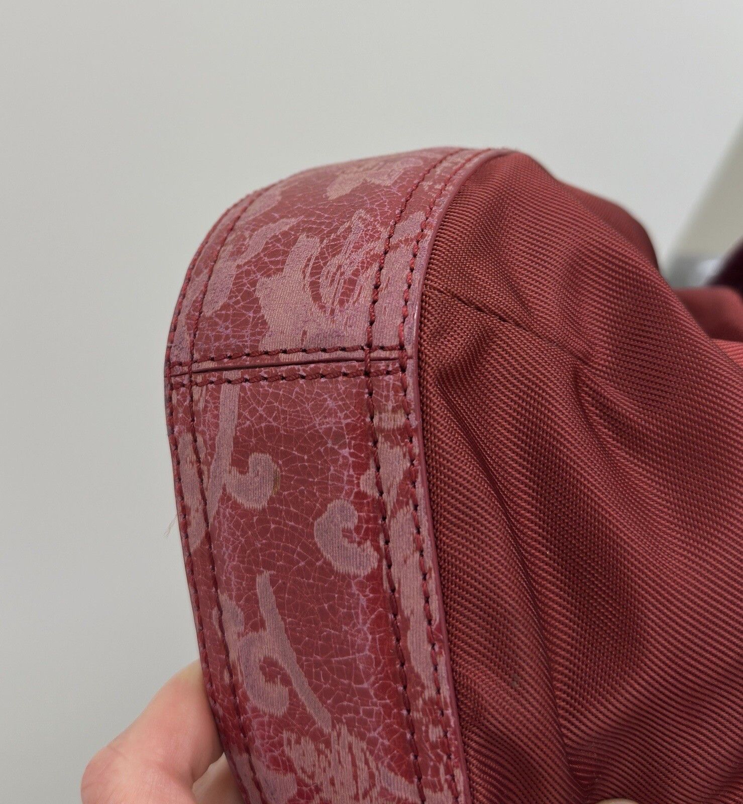 Kenzo DDP Rare Kenzo Vintahe Messenger Red Nylon Crossbody Bag Size ONE SIZE - 16 Thumbnail