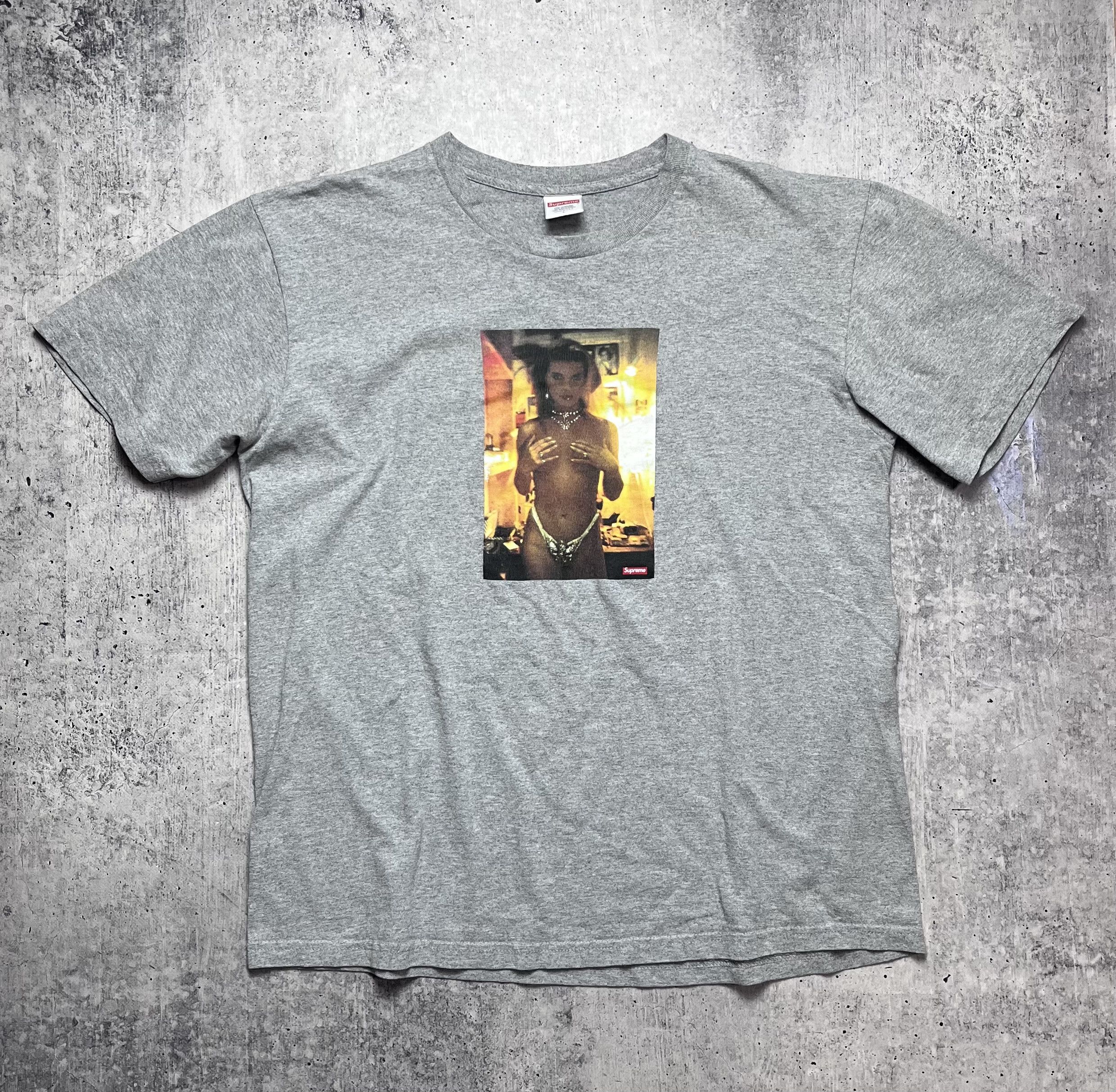 Supreme Nan Goldin Kim in Rhinestone Grey Mens SS18 Photo