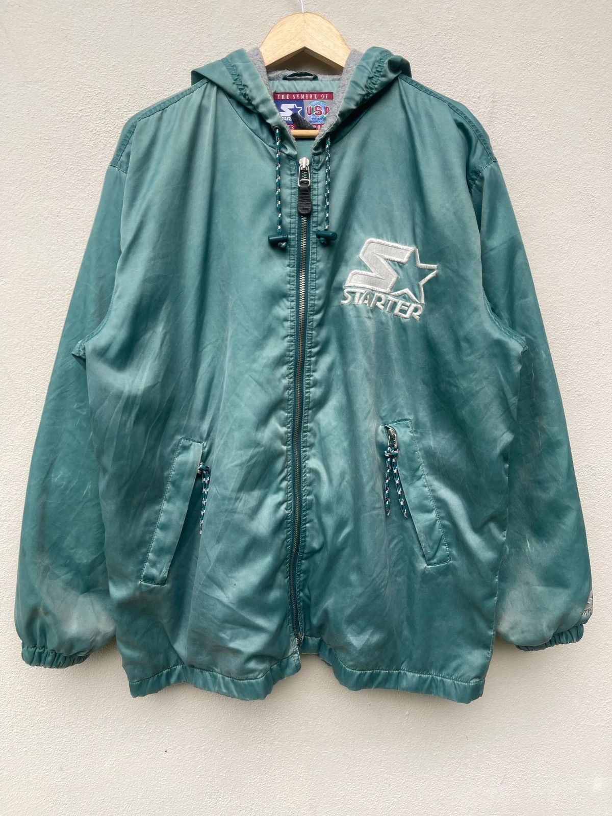 Starter × Vintage Vintage 90s Starter USA Hoodie Jacket Size US M / EU 48-50 / 2 - 12 Thumbnail