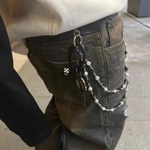 Jewelry 52 Layer Natural Echo Pearled Wallet Chain Size ONE SIZE - 8 Thumbnail