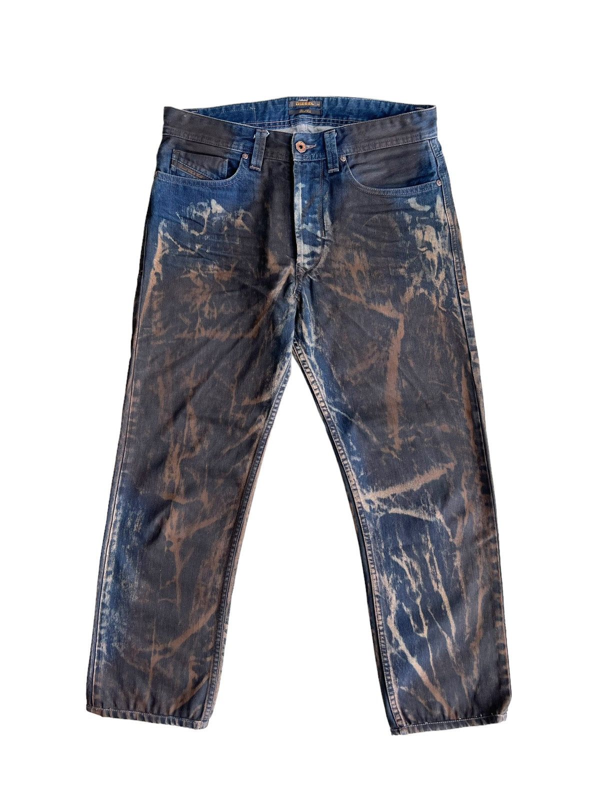 AW10 Diesel Black Gold 🇮🇹 Rusty Wax Homeless Baggy Denim
