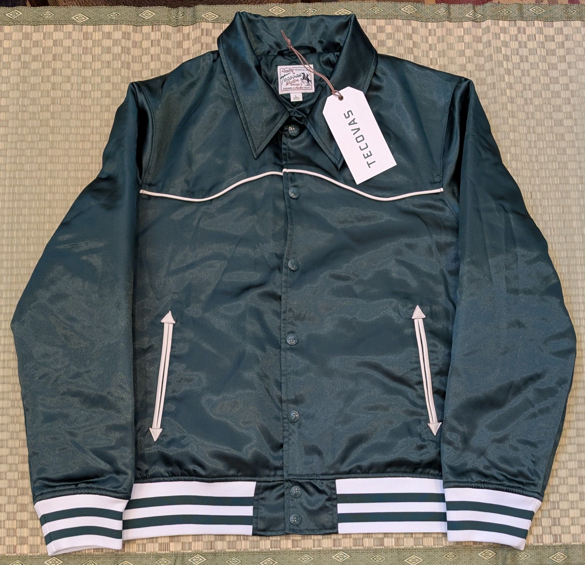 Tecovas NWT RARE Tecovas Western Goods Varsity Jacket Size US L / EU 52-54 / 3 - 2 Thumbnail